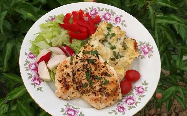 Kuřecí prsa se zapečeným květákem - LC