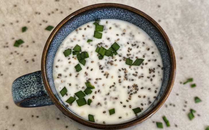 Kefír s chia semínky