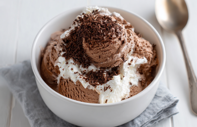 Čokoládová zmrzlina bez cukru