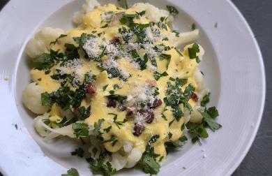 Květák ala carbonara