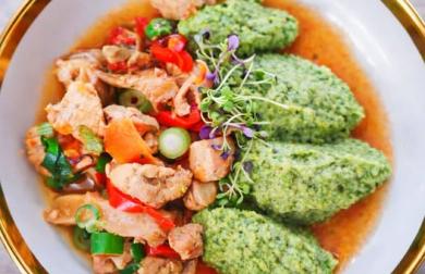 Kuřecí směs a brokolicové pyré