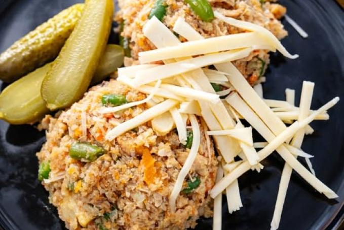 Květákovo-mrkvové "rizoto" s kuřecím masem