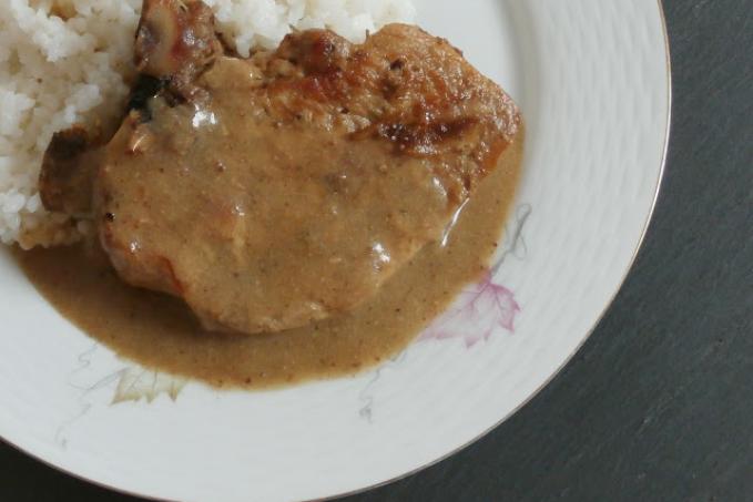 Pečené kotlety na houbách