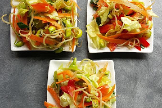 Salát z naklíčené sóji