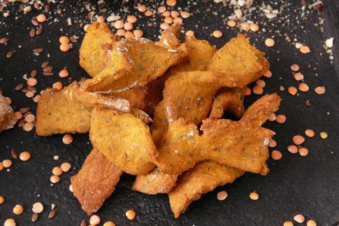 Slané krekry z luštěninových mouk - bez lepku, mléka i vajec