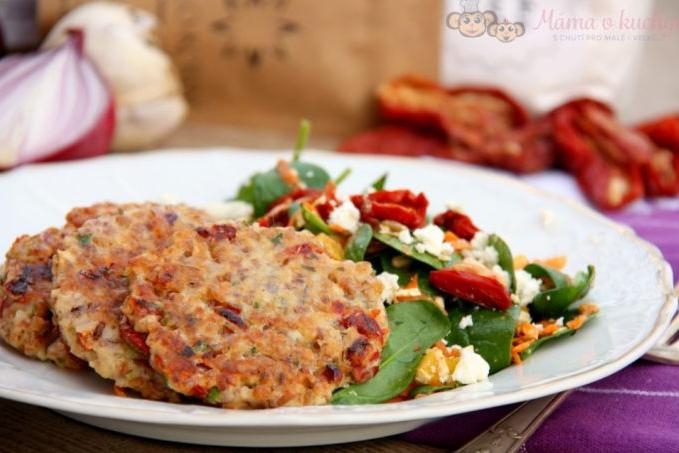 Bulgurové placky se sušenými rajčaty (od 1 roku)