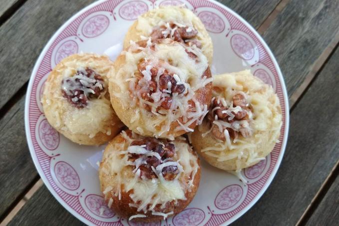 Slané makové koláče,  nízkosacharidové