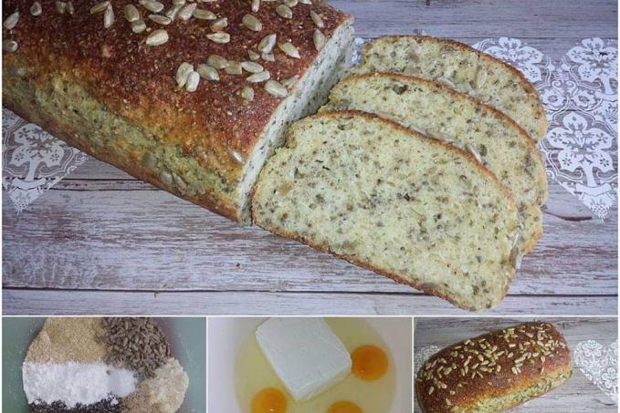 MANDLOVÝ CHLÉB S CHIA - nízkosacharidový