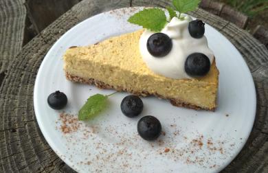 Dýňový low carb cheesecake - koláč