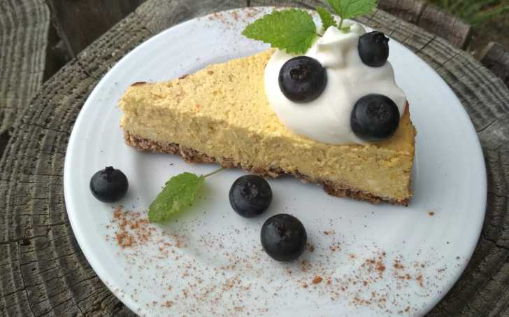 Dýňový low carb cheesecake - koláč