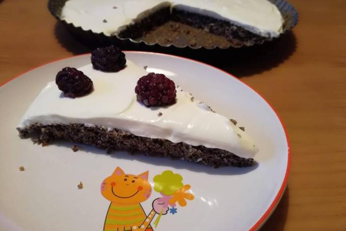 Rychlý makový koláč bez mouky - nízkosacharidový