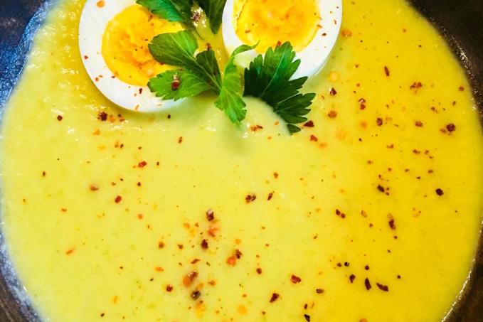 Luxusní krémová polévka z fenyklu, řapíkatého celeru, pórku a mrkve - LC