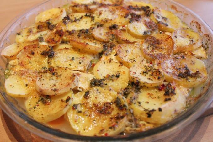 Zapečené hermelínové zemiaky