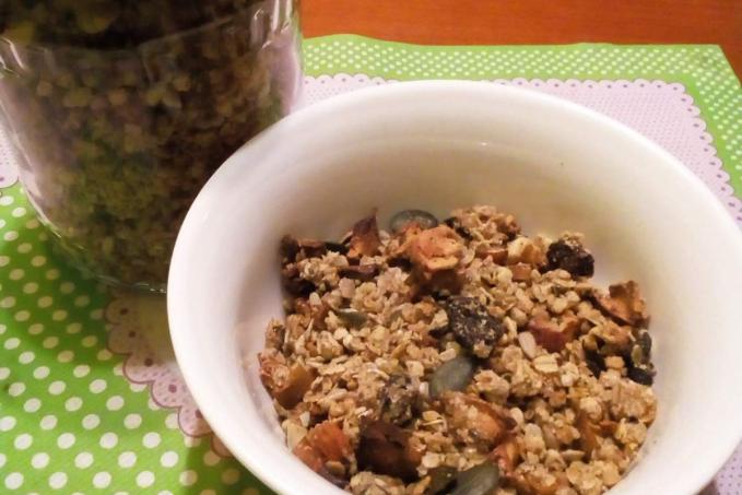 Zapékané müssli - bezlepkové s domácím ovocem