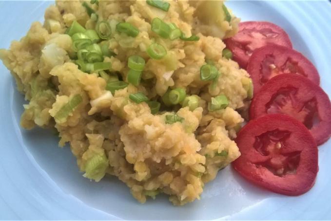 Brambory s červenou čočkou