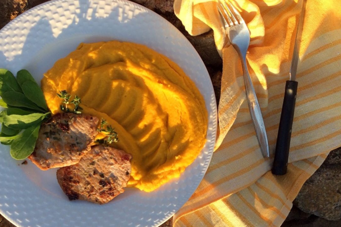 Oranžová zeleninová kaše