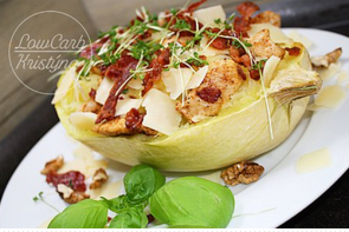 Pečená špagetová dýně plněná - LC