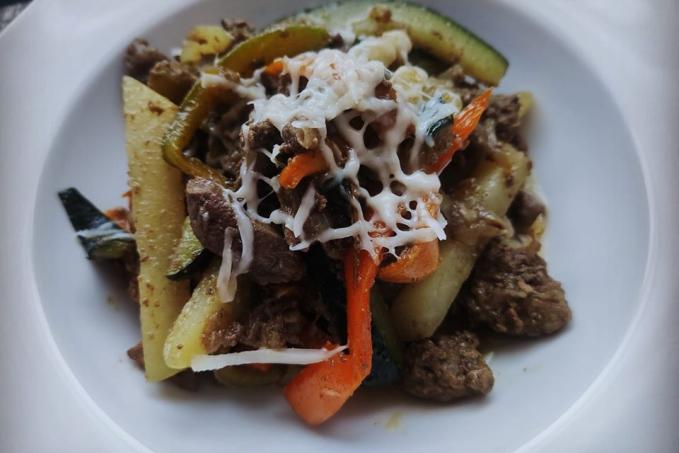 Kuřecí játra na zelenině - LC