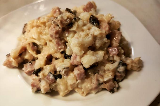 Smetanový květák se slaninou lc