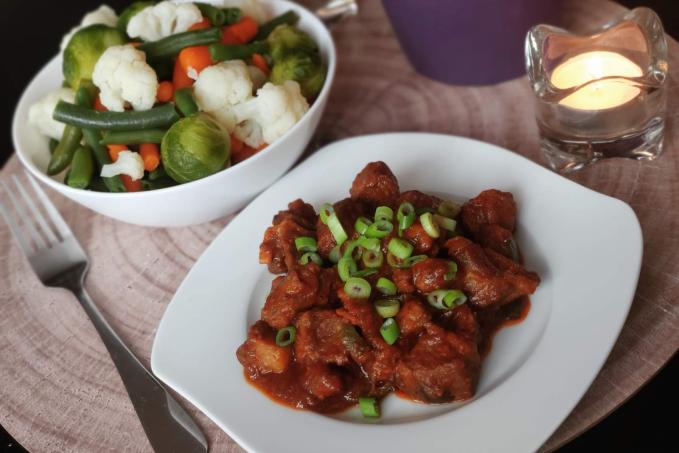 Vepřové kostky na paprikách LC