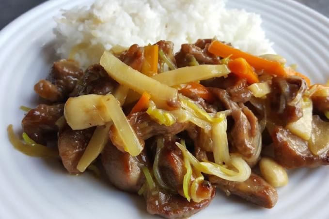 Krůtí čína s mandlemi