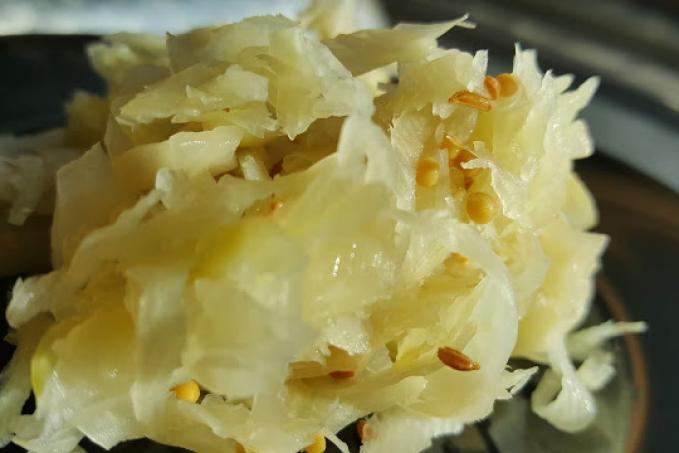 Kysané zelí ve sklenici