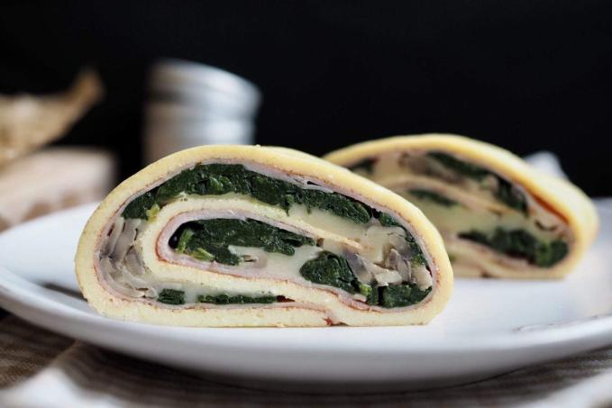 Slaný štrůdl se špenátem a žampiony - LC