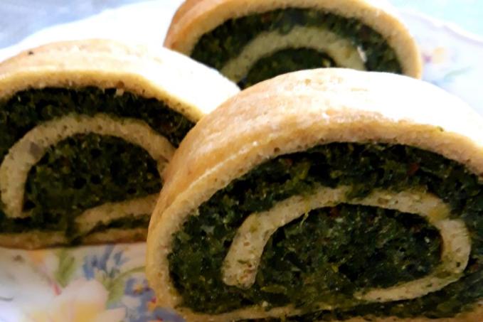 Špenátová roláda  - LC