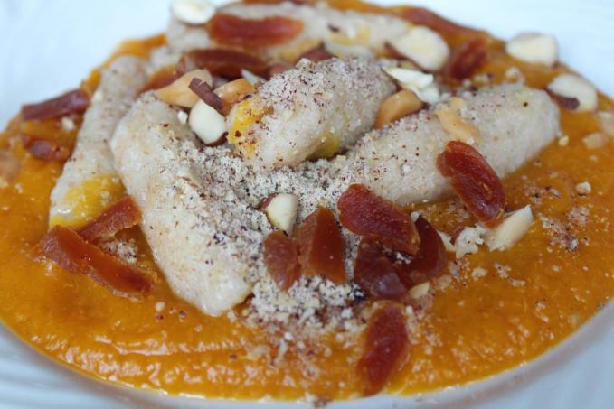 ZEMIAKOVÉ ŠÚĽANCE S HOKKAIDO - MARHUĽOVOU OMÁČKOU