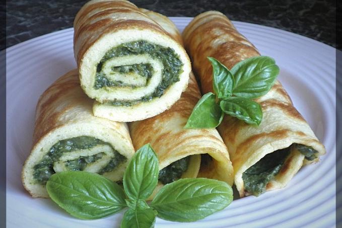 OMELETY PLNĚNÉ ŠPENÁTEM