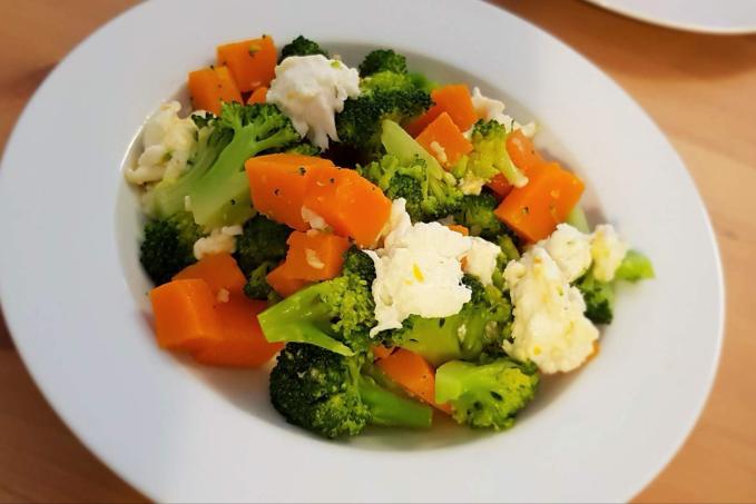 Dýně s brokolicí a mozzarellou