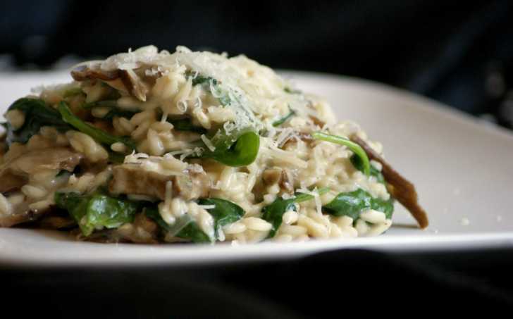 RISOTTO AI FUNGHI PORCINI CON SPINACI