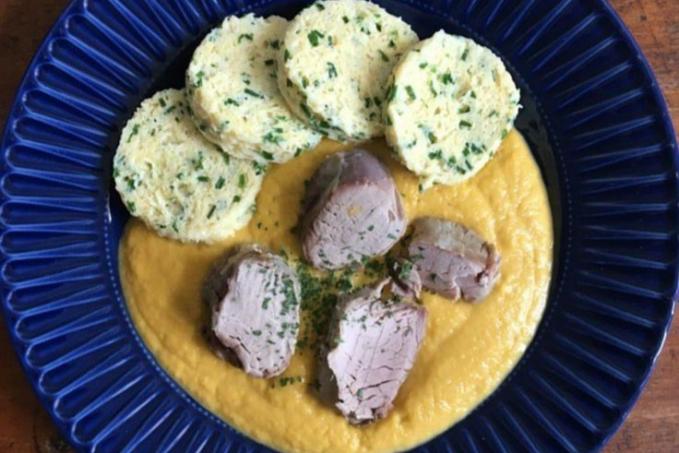 Petrželovo-pažitkový knedlík