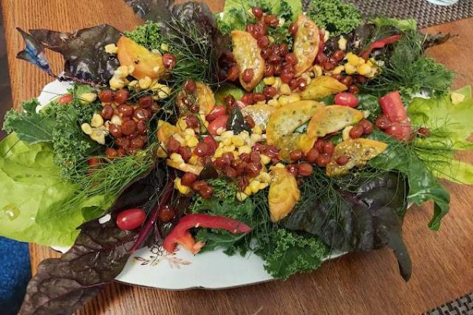 Skládaný salát s fenyklem