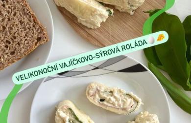 Velikonoční vajíčkovo-sýrová roláda