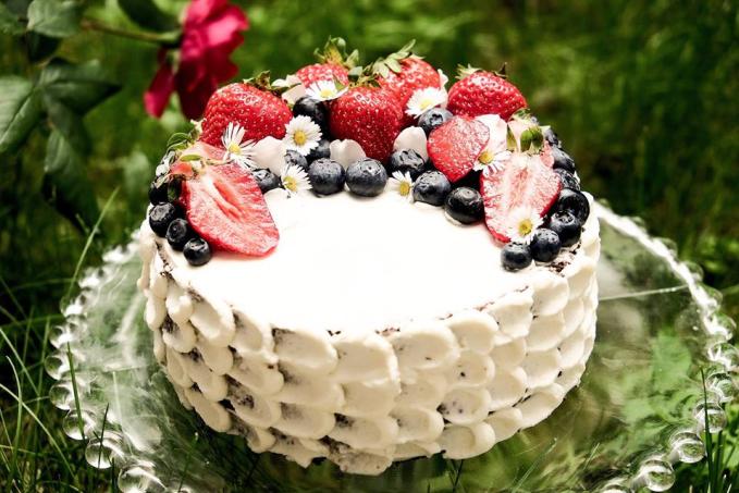 Dort s mascarpone s ovocem