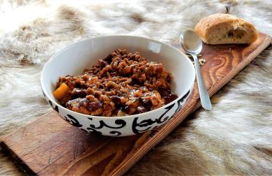 1. Blok - chilli con carne (80 g sacharidů)