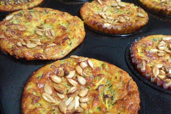 Slané cuketové muffiny