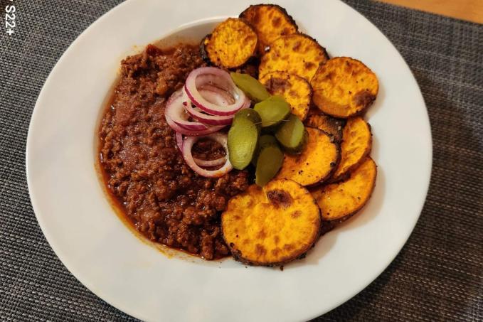 Chilli con carne s batáty