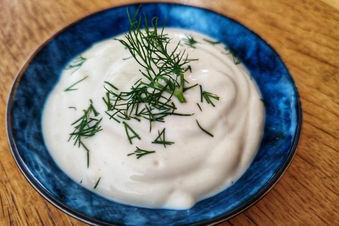 Dip ala majonéza z vařených vajec