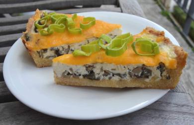 Houbový quiche