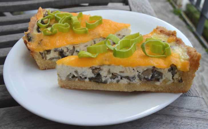 Houbový quiche